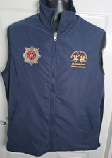 La Martina Guards Polo Club Team reversible fleece gilet blue size large