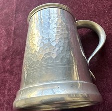 Pewter Glass Bottom Tankard 1