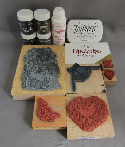 Card making craft rubber - card,