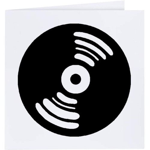 Vinyl record greeting cards - greeting,