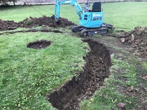 Mini digger with - mini,