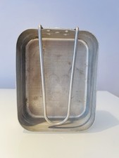 British Army Issue Mess Tin Metal Ration Cooking Tin - Camping Fishing Cooking