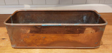 Vintage copper trough planter