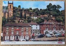 Ironbridge Village Market Day, Shropshire, Continental Size ETW Dennis Postcard