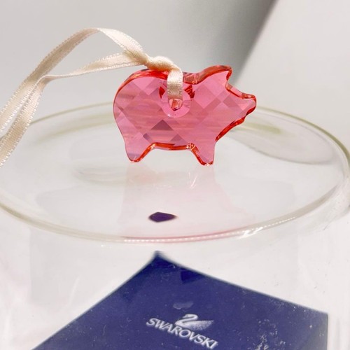 Swarovski crystal pig ornament - crystal,
