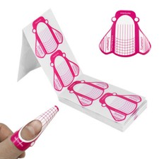 100 pcs Nail Art Form Stickers Self Adhesive Extension UV Builder Tips Gel Forms