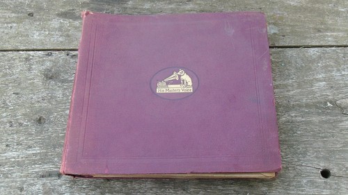 Hmv folder old 78rpm - folder,