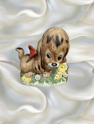 Vintage ceramic puppy - ceramic, dog