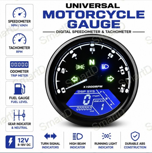 Universal motorcycle lcd - motorcycle,