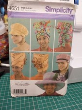 Simplicity 4651 Hat Patterns