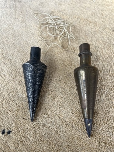 Old plumb bobs steel - plumb, 1