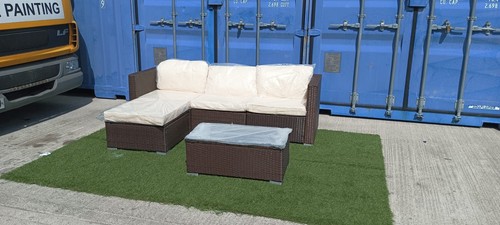 Rattan garden corner sofa - rattan,