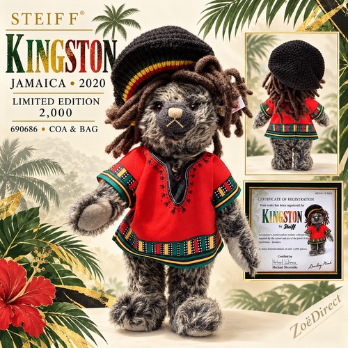Steiff jamaican teddy - steiff, bear