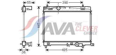 Engine cooling radiator fits - cooling,