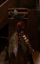 Wedding flower pew - ends, rose