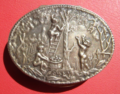 Antique 800 silver pill - , or