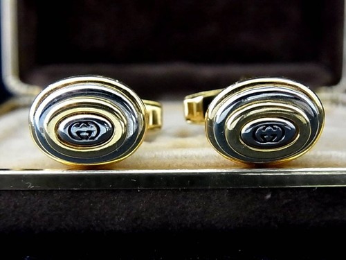 Gucci cufflinks logo gold - gucci, gg
