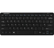 Advent AKBMM15 Compact Wireless Keyboard for PC & Mac - Black QWERTY UK Layout