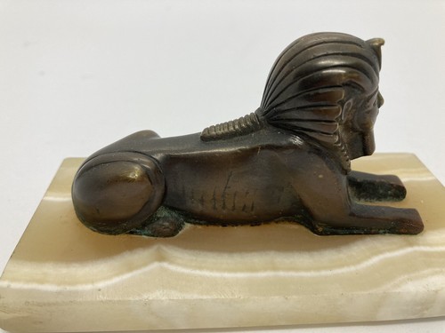 Vintage bronze sphinx - bronze, on