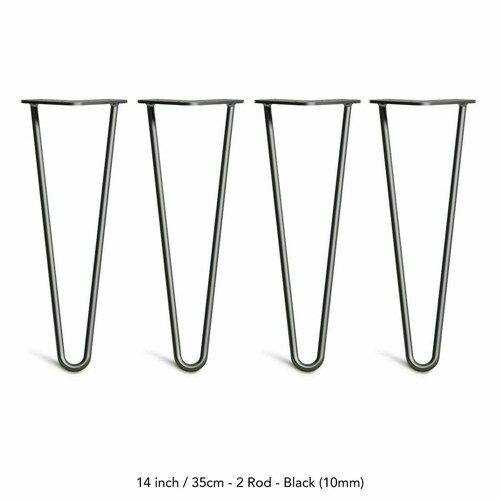 Hairpin table legs short - 4x,