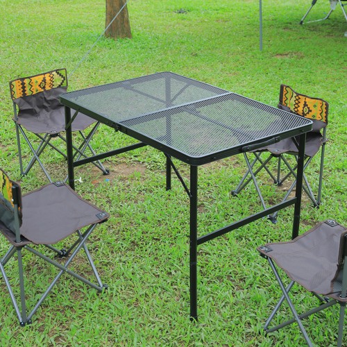 Metal camping table outdoor - metal,