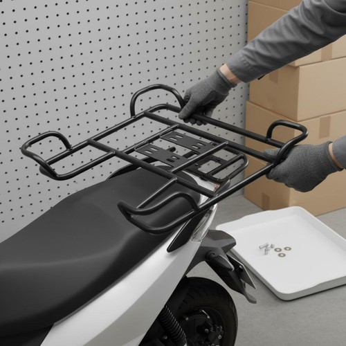 Electric moped cargo rack - moped,