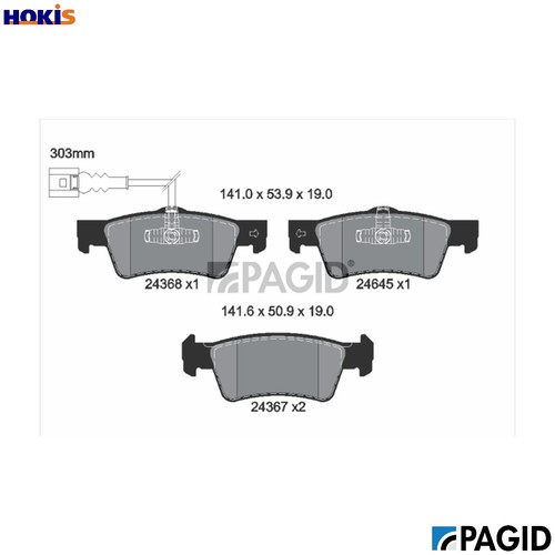 Brake pad set disc - pad,