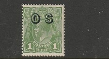STAMPS AUST KGV   1d  GREEN  C