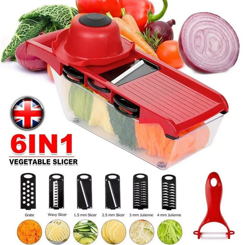 6in1 mandoline slicer julienne - 6in1,