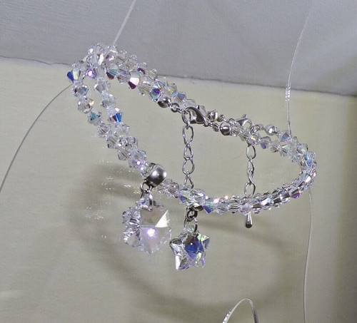 Sparkly clear swarovski - ab,