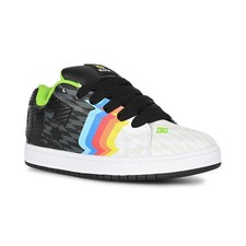 DC x 43i Court Graffik Skate Shoes - Black/White/Multi