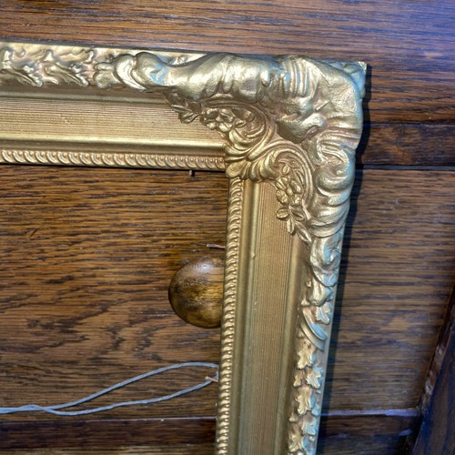 Antique gesso gild wood frame - gesso,