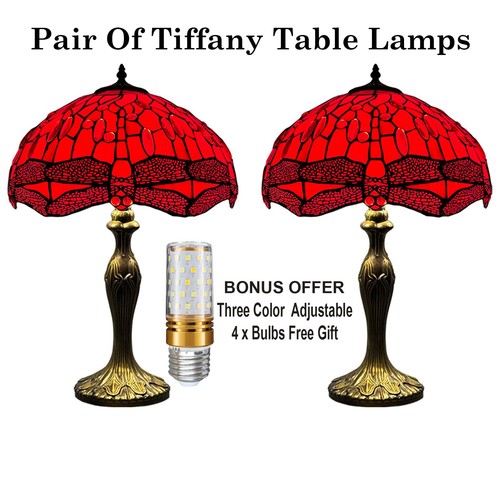 Pair red tiffany - tiffany, style