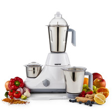 750W Mixer Grinder 3-in-1 Indian Blender Stainless Steel Jars Powerful Kitchen