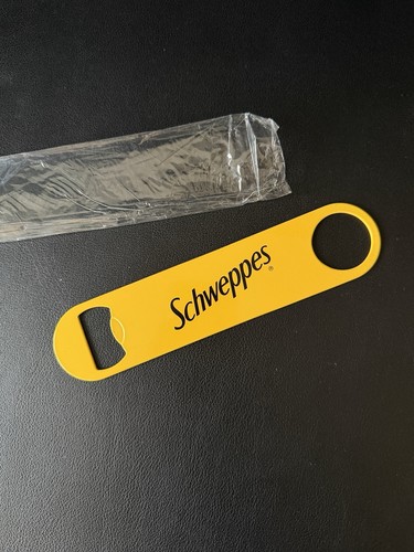 Schweppes yellow metal bottle - schweppes,