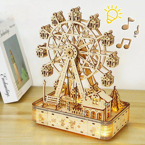 Wooden puzzle ferris wheel - puzzle,
