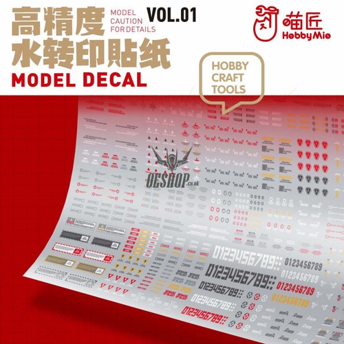 Hobbymio vol model decals - vol.01,