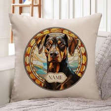 Personalised Doberman Cushion