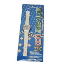 Shivas WHITE LCD MONTRE LCD WATCH QUARTZ ACCURACY 