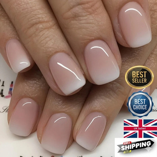 24pcs short square false - short, nails