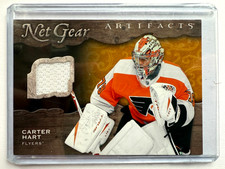 Carter Hart, Net Gear Patch, Upper Deck Artifacts 21-22 #NG-CH