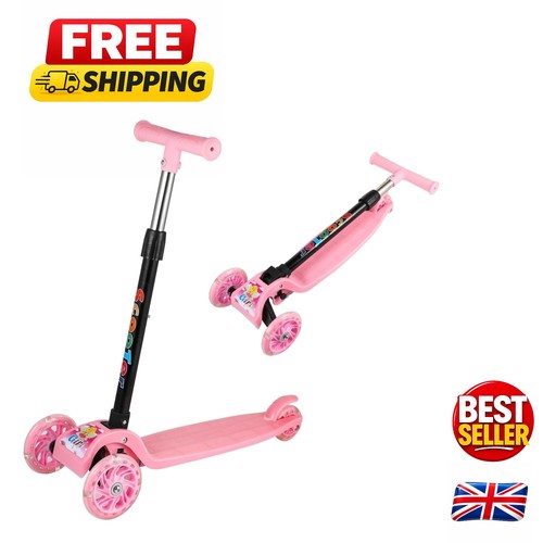 Durable wheeled kick scooter - 3-wheeled,