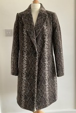 Ladies Snake Print ‘DEPT.19 Branded Coat Size 12 New Without Tags