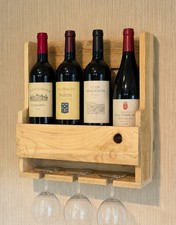 Wooden wine gin glass holder - wine,
