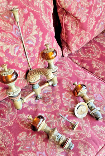 Set vintage cast brass - vintage, &