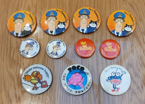 1980s badges post office - post,