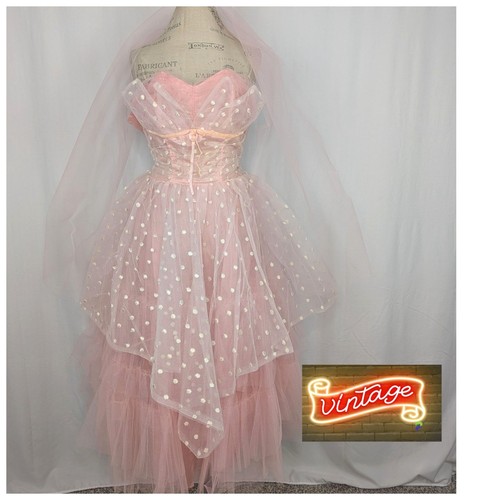 Vintage 50s prom dress - vintage,
