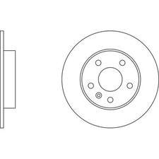 2x Brake Discs Solid For