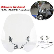 Motorcycle Windshield Universal Front Wind Screen Deflector Windscreen Hardware