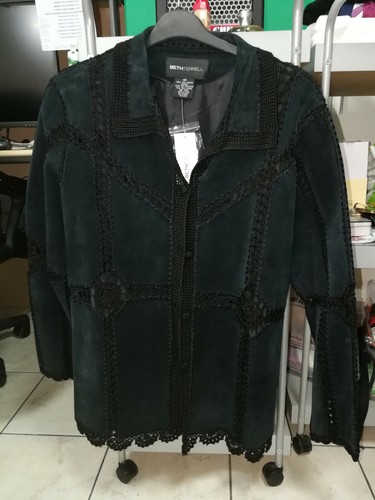 Black suede designer jacket - designer,